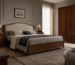 Camera da letto arredata con mobili di qualità Linearredi